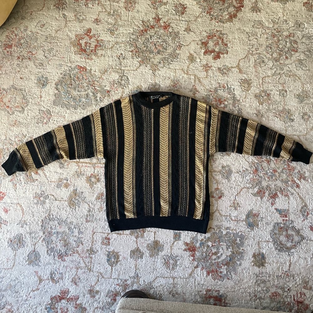 Striped vintage grandpa sweater